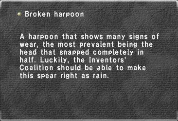 Broken harpoon