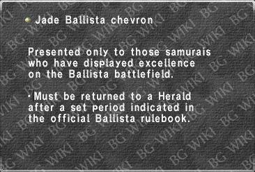 Jade Ballista chevron