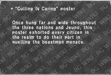 "Culling Is Caring" poster