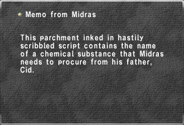 Memo from Midras