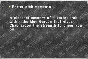 Porter crab memento
