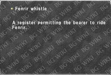 Fenrir whistle