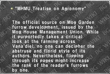 "MHMU Treatise on Agronomy"