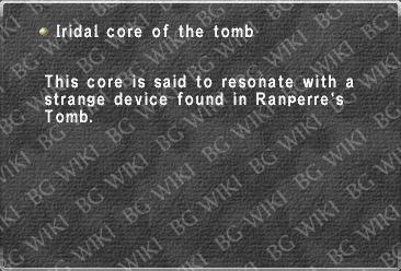 Iridal core of the tomb