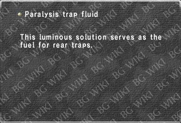 Paralysis trap fluid