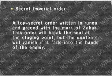 Secret Imperial order