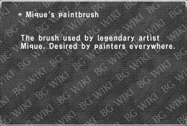 Mique's paintbrush
