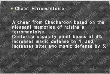 Cheer: Ferromantoise