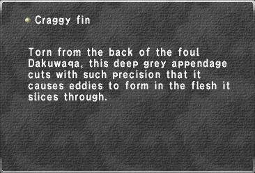 Craggy fin