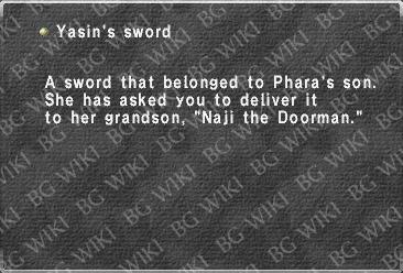 Yasin's sword