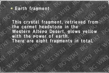 Earth fragment