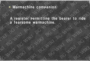 Warmachine companion