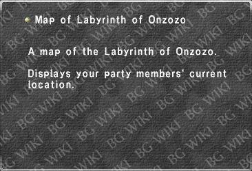 Map of Labyrinth of Onzozo