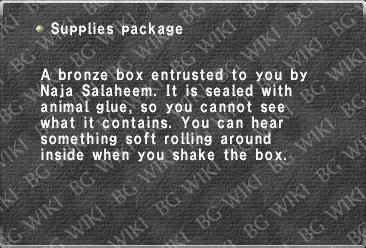 Supplies package