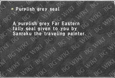Purplish grey seal