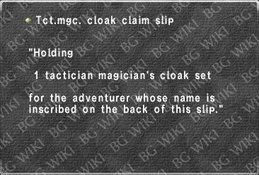 Tct.mgc. cloak claim slip