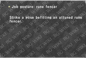 Job gesture: rune fencer