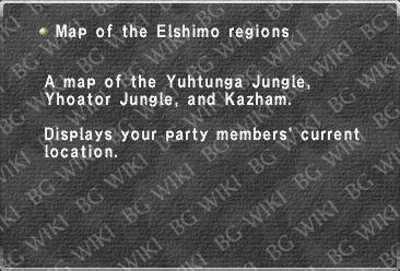 Map of the Elshimo regions