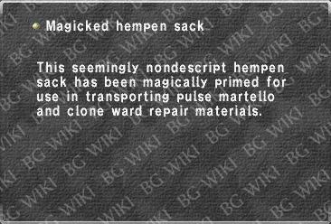 Magicked hempen sack