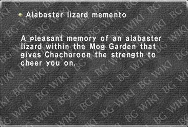 Alabaster lizard memento