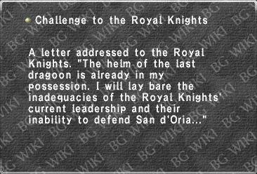 Challenge to the Royal Knights