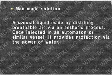 Man-made solution