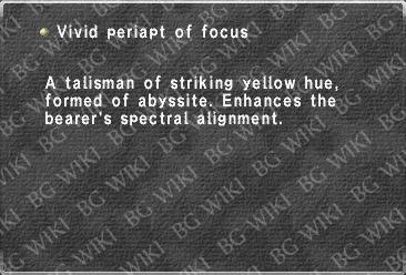 Vivid periapt of focus