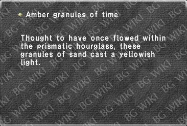 Amber granules of time