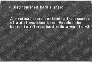 Distinguished bard's shard