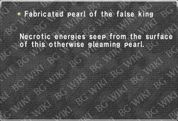 Fabricated pearl of the false king