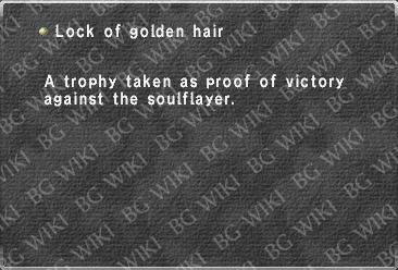 Lock of golden hair