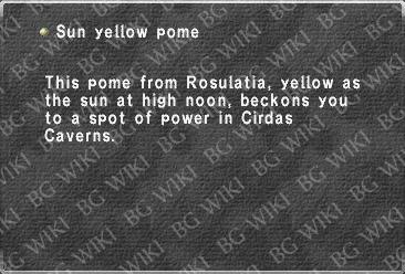 Sun yellow pome