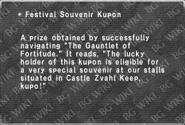 Festival Souvenir Kupon