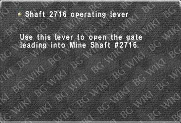 Shaft 2716 operating lever
