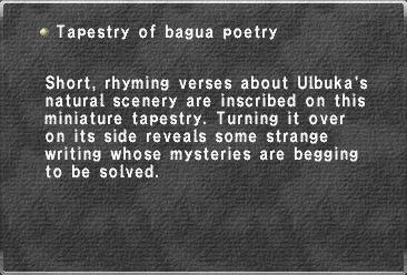 Tapestry of bagua poetry