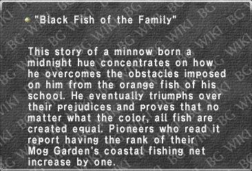 "Black Fish of the Family"