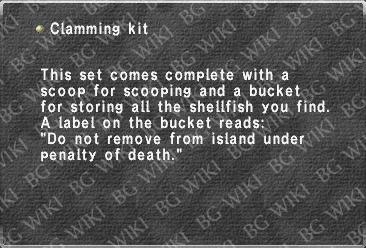 Clamming kit