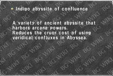 Indigo abyssite of confluence