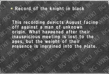 Record of the knight in black