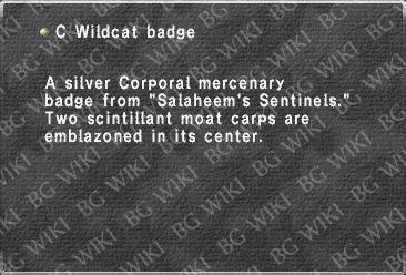 C Wildcat badge