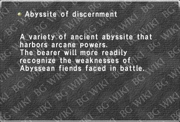 Abyssite of discernment
