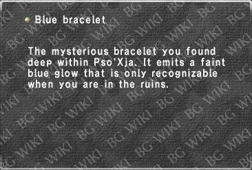 Blue bracelet
