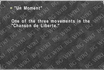 "Un Moment"