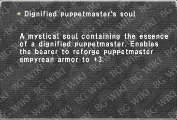 Dignified puppetmaster's soul