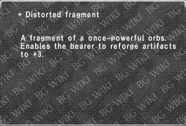 Distorted fragment