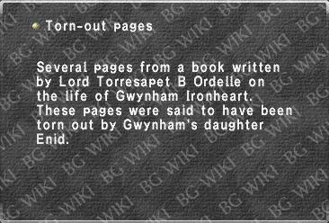 Torn-out pages