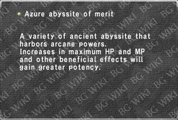 Azure abyssite of merit
