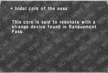Iridal core of the pass