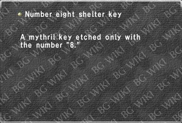 Number eight shelter key