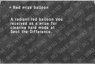 Red prize balloon